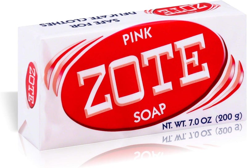 Zote Laundry Soap Bar - Pink 7oz - All-Purpose Soap for Delicate Wash - Image 1